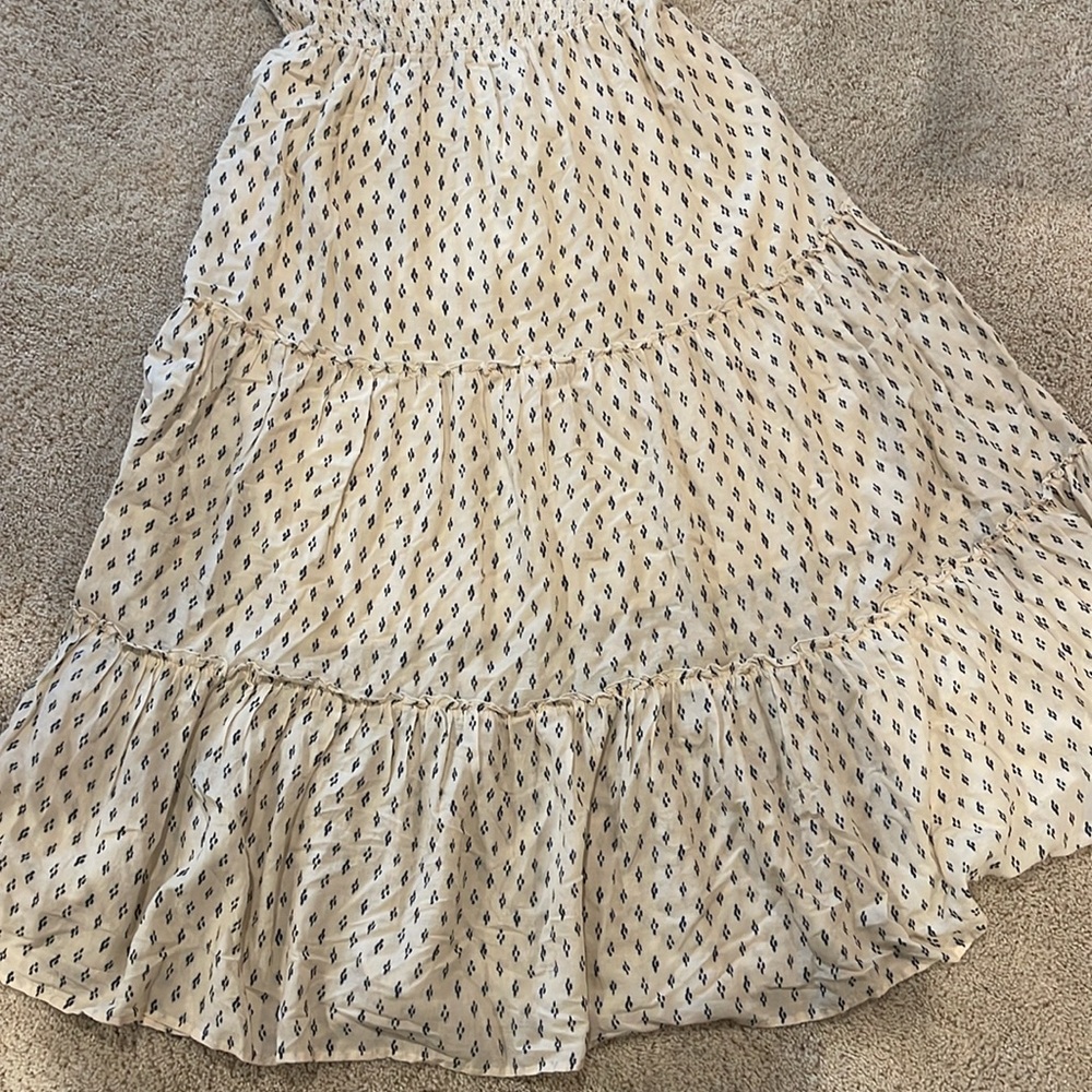 Old Navy Cream and Black Patterned Dress - Picture 3 of 5